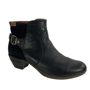 Pikolinos Ankle Boots Womens Rotterdam Black US 11.5 - 12 Leather Booties 42